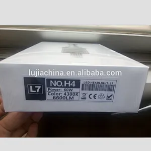 Super Good Quality 6-48V 60W 13200LM L7 H4 6600lm XHP70 LED Headlight 4300K 6000K bulbs