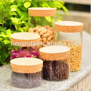 Pyrex Borosilicate Glass Storage Jar With Cork Lid