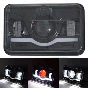 Wholesale CE RoHs Emark DOT Approved 5Inch Jeep LED Headlight 4x6 45W High Low DRL light for 12V Trucks