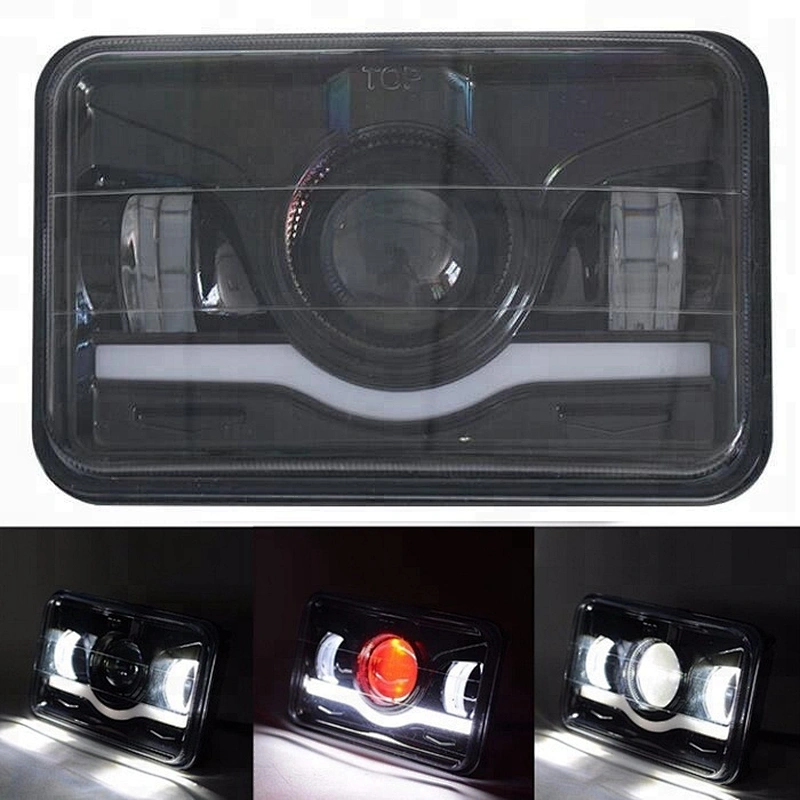 Wholesale CE RoHs Emark DOT Approved 5Inch Jeep LED Headlight 4x6 45W High Low DRL light for 12V Trucks