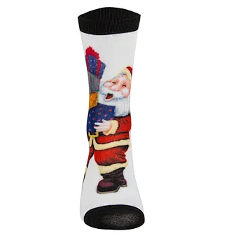 High Technique Printing Crew Sock Christmas Style Women Fashion Sock