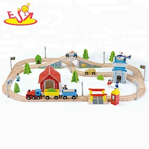 New arrival educational 29 PCS toy wooden train tracks for children W04C152