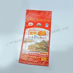 5kg 10kg 15kg 20kg red customized new material plastic pp woven rice packaging bag