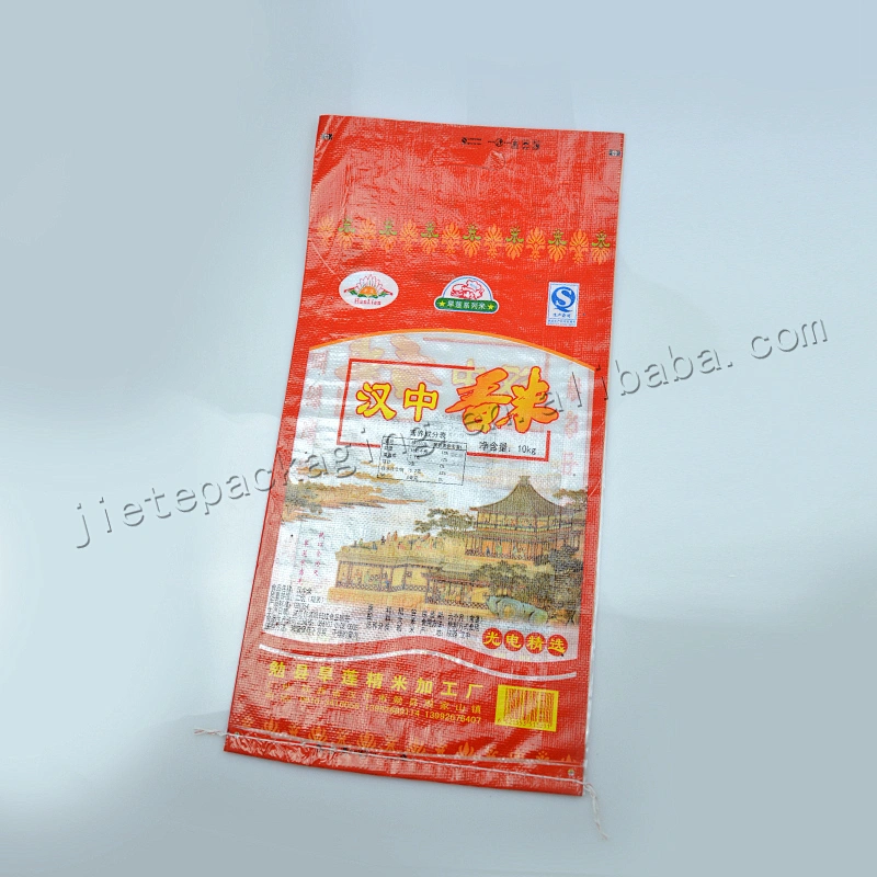 5kg 10kg 15kg 20kg red customized new material plastic pp woven rice packaging bag