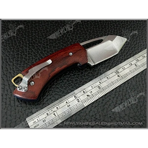 Rosewood Handle Hunting Knife D2 Knife Folding Pocket Knife