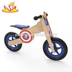 Wholesale new fashion wooden toddler balance bike early learning wooden toddler balance bike W16C181