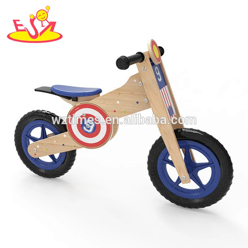 Wholesale new fashion wooden toddler balance bike early learning wooden toddler balance bike W16C181
