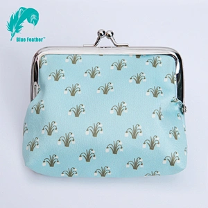 Classical pu leather material jewelry ring keychain chinese style coin purse