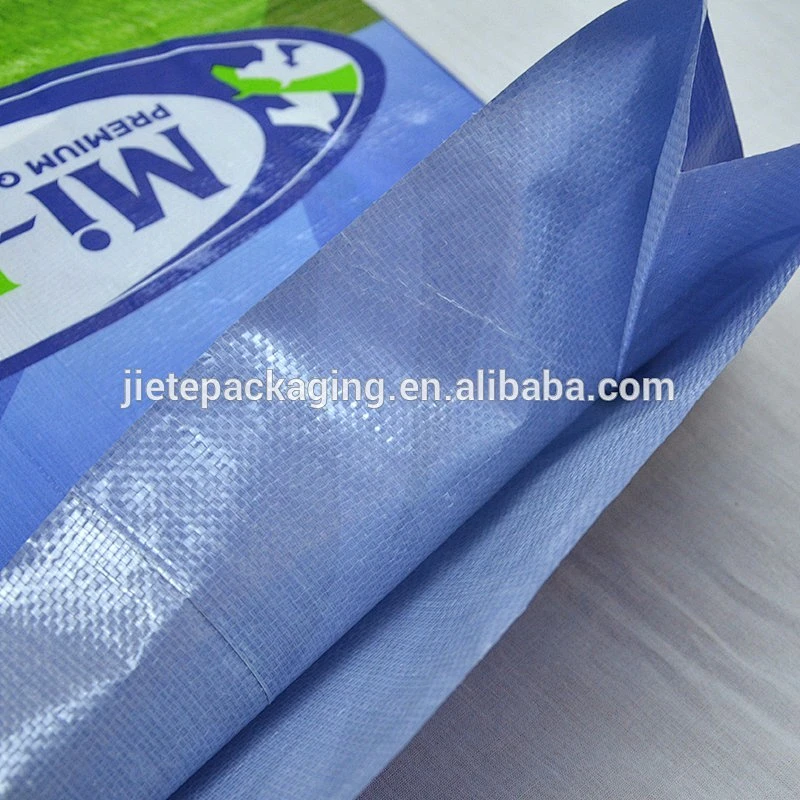 Customized bopp film laminated pp woven fabric plastic durable bag 20kg for feed