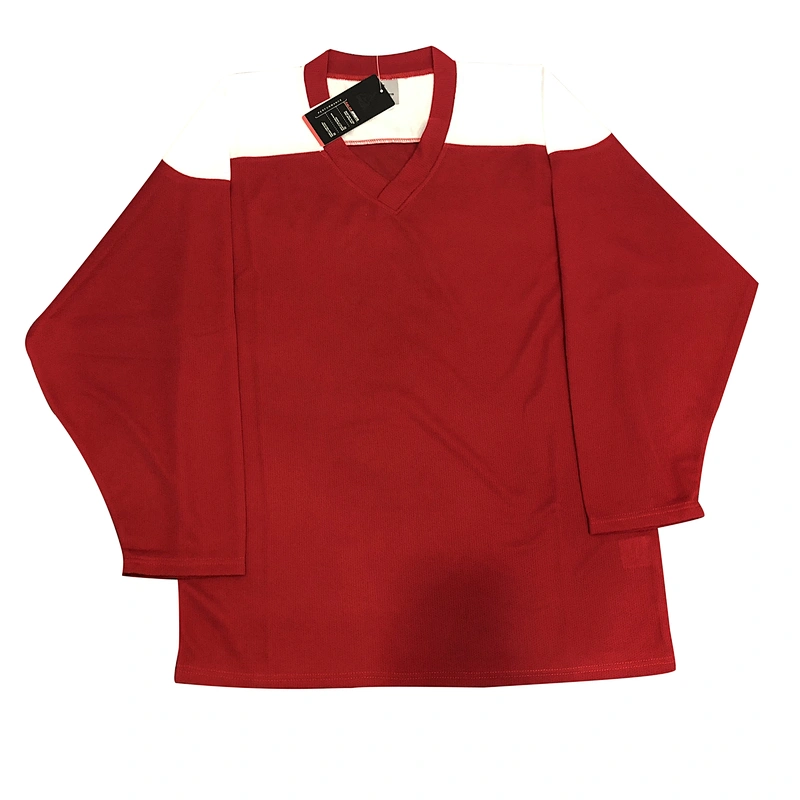 Whosale 100% polyester cheap custom practice hockey jerseys no minimum