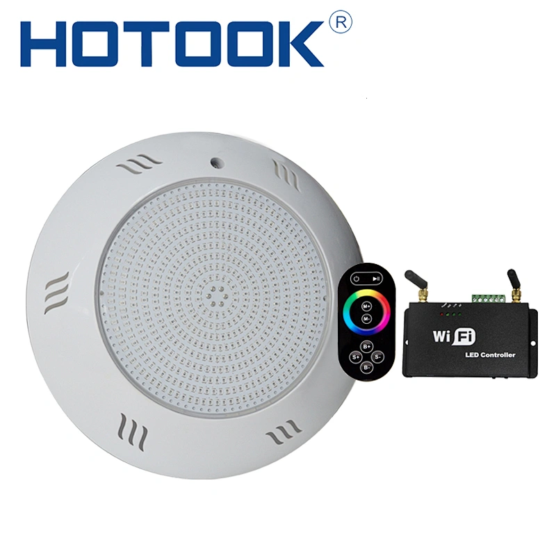 RGB Remote control Concrete Vinyl liner pool wall mounted waterproof wireless pool lights