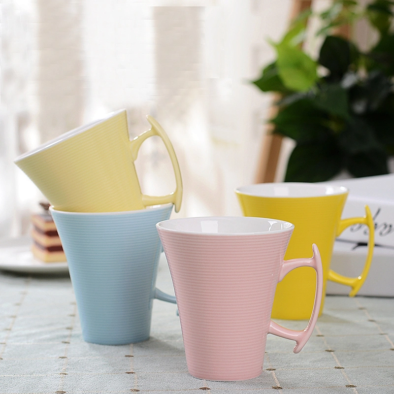 Candy-color macarons cup 280ml for ceramic mug for coffee