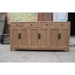 Reclaimed antique natual wood buffet sideboard