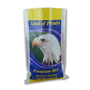 China manufacture transparent plastic rice bag 25kg