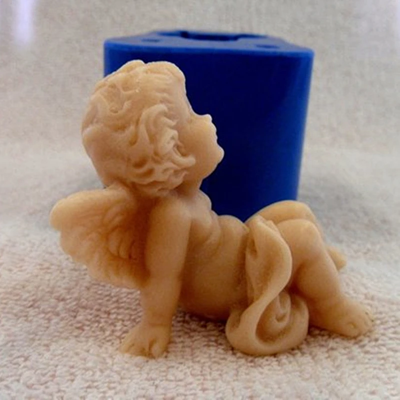 Smiling angel Soap silicone mold for making Baby soap and candles silicone mould