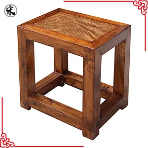 wholesale antique reproduction old rattan coffee table furniture