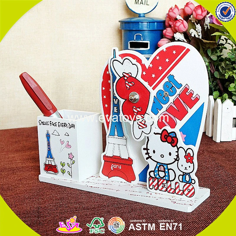 wholesale baby wooden brush pot with musical box fashion kids wooden brush pot with musical box W02A036