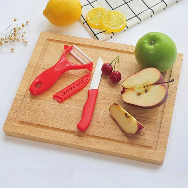 Household Daily Use Ceramic Knife Peeler Set Custom Logo Advertising Gift Set China Supply Wholesale Kitchen Ware 2 pcs Set