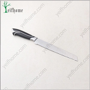 Hot sell beauty pattern coating stainless steel bread knife