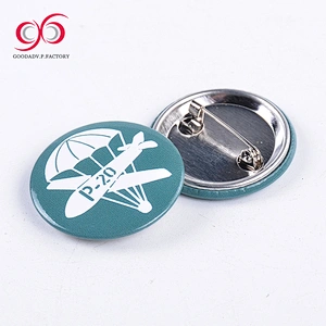 2018 latest hot sale 58mm round pin button badge material badge button clip