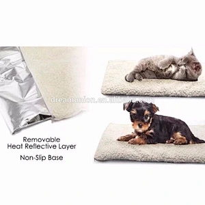 Self Heating Thermal Pet Dog Cat Bed Cushion Pad Heated Mat Super Warm Rug Washable