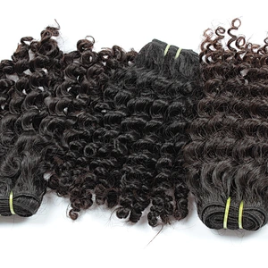 Wholesale factory high quality Kinky Curly 100% virgin Peruvian hair extension