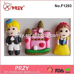Prince &Princess Mold Set Flexible silicone,love Castle Fondant Silicone Mold