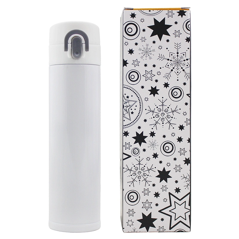 New Style Colorful Smart 400 ml Vacuum Cup Stainless Steel Vacuum Flask Creative Water Bottle