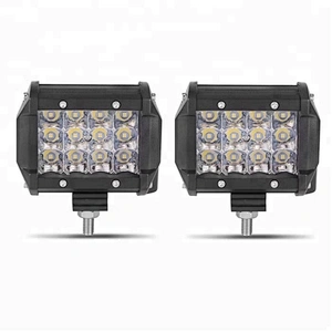 Wholesale 18W 36W Triple Row White Yellow Off Road 4x4 LED Work Lights for 12V cars Jeeps Trucks