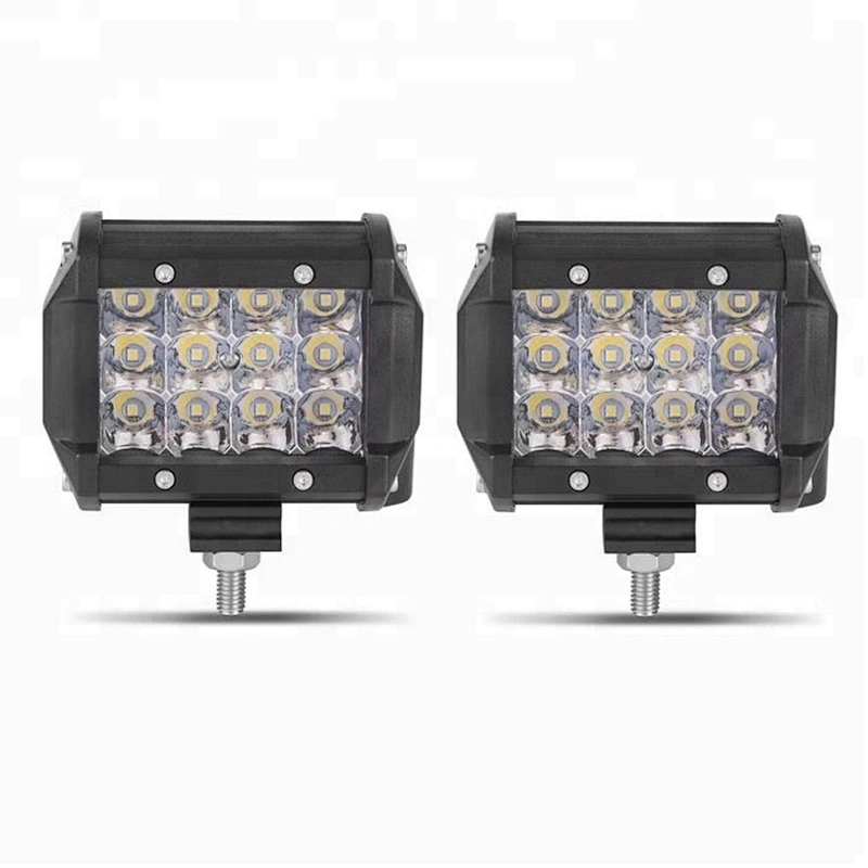 Wholesale 18W 36W Triple Row White Yellow Off Road 4x4 LED Work Lights for 12V cars Jeeps Trucks