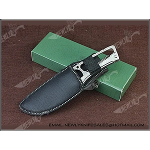 Custom Logo Multi Tool Small Fixed Knife Tactical Knife With Nylon Sheath