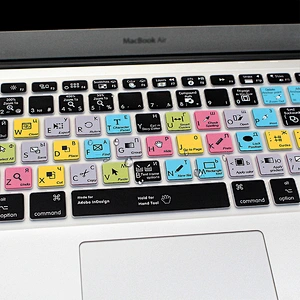 Shortcuts custom InDesign Hotkeys russian keyboard silicone Keyboard Protector For Macbook Air for macbook air 13 skin