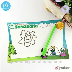 China factory kids erasable magnetic drawing board writing A3 with OEM logo