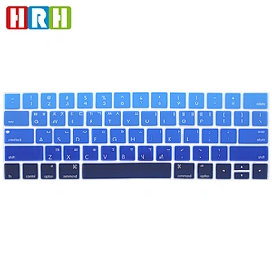 Silicone Rainbow Korean Keyboard Protective Film laptop keyboard cover for Macbook New Pro 13