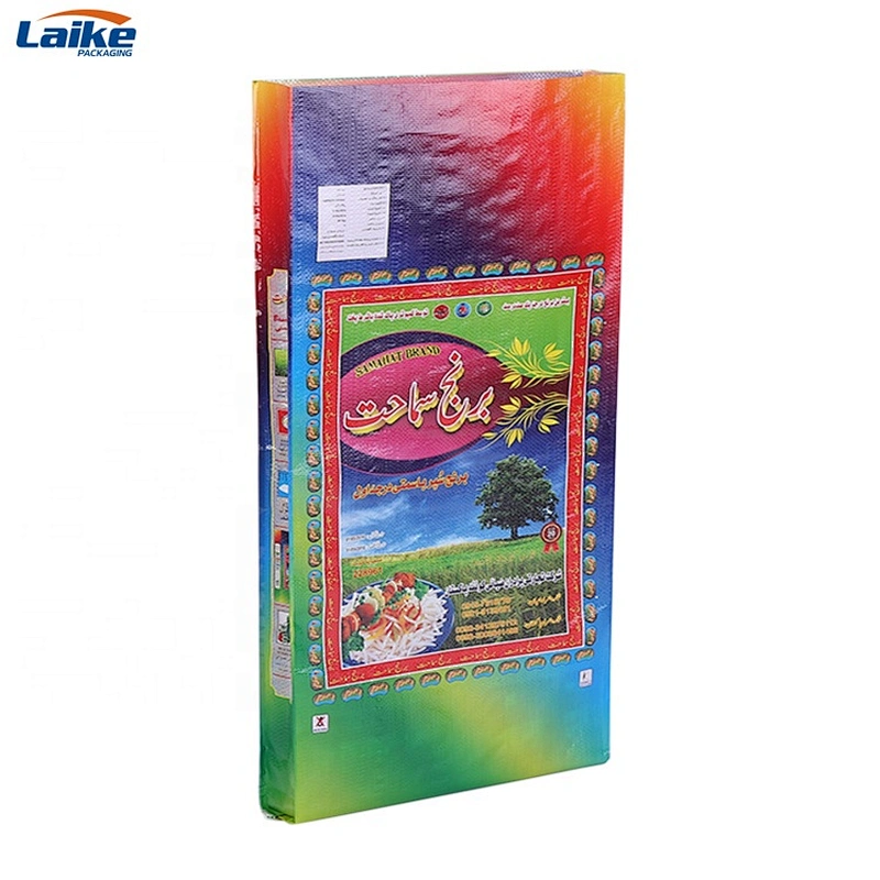 20kg 30kg 50lb bopp laminated sack plastic 25kg pp woven bag of rice  bag fabric  philippine