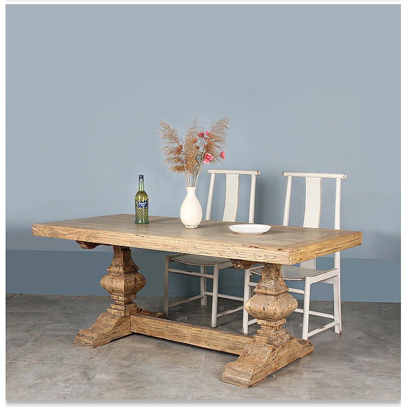 2018 wholesale furniture china reclaimed wood furniture rustic wood dining table outdoor dining table