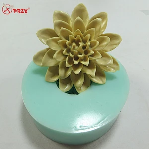 Lotus Fondant soap mold HC0007decorative Cake mould Silicone fondant flower Candle molds