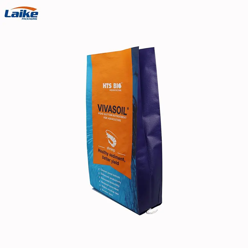 High quality woven bag for fish  feed bag 25kg , 50kg , 100% virgin pp woven rice  pp woven bag