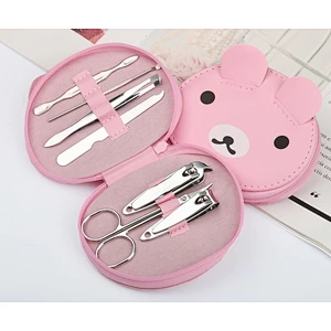 Cheap Professional 7pcs Manicure Pedicure Sets Stainless Steel Beauty Nail Care Tools Kits with case
