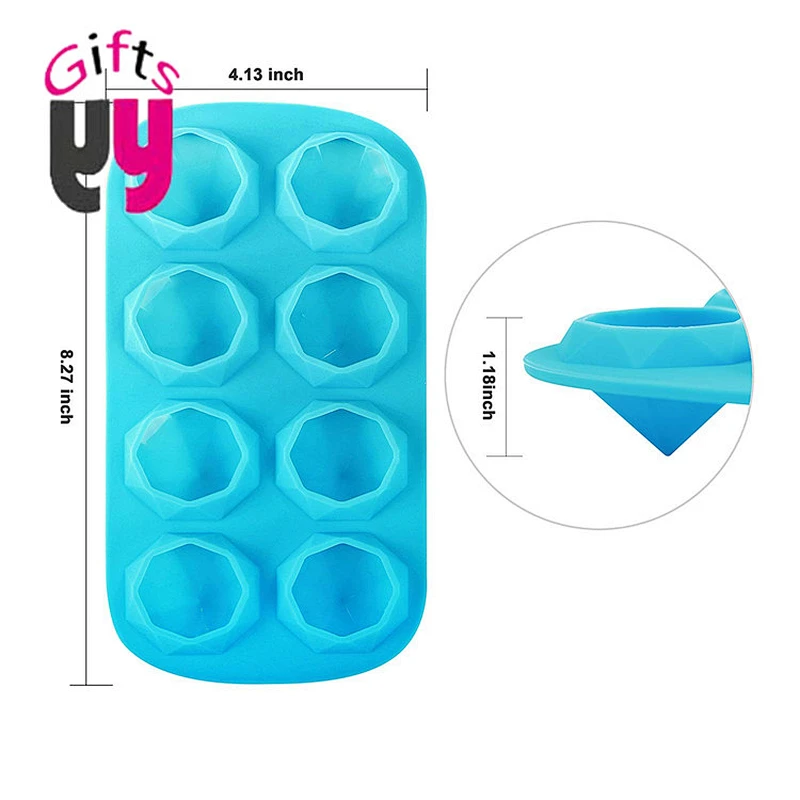 8 hole food grade baby food storage container tableware ice tray DIY Ice Maker Household Use