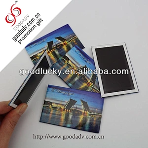 Promotional gift decorative tin fridge magnet sticker
