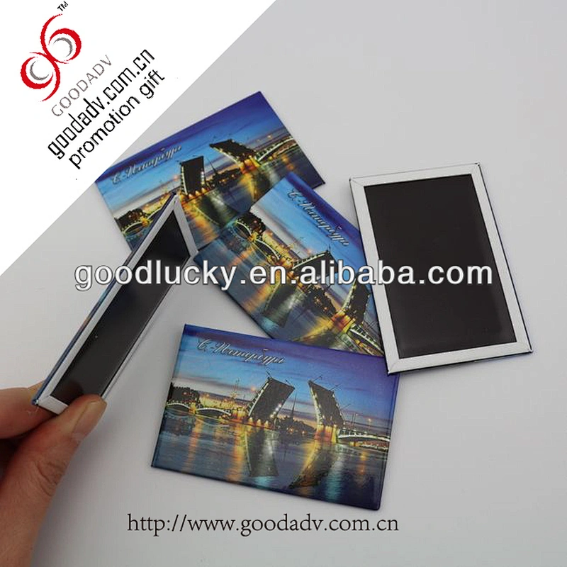Promotional gift decorative tin fridge magnet sticker