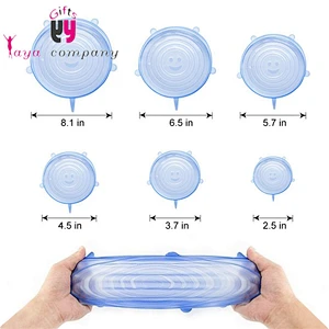 6 size Silicone Stretch Lids for bowl