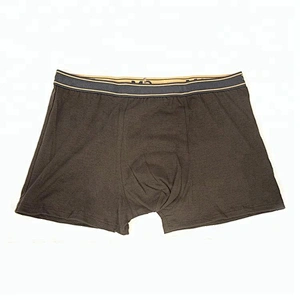 Fine workmanship black printing mens underwear boxers