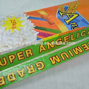 Agriculture use 25kg bopp laminated plastic pp woven rice packing bag export Philippines,Dubai