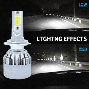 Lightech led headlight h7 bulb xenon lights car
