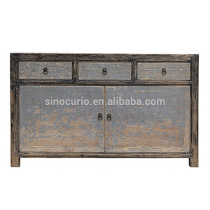 Chinese antique solid wood cabinet Shabby Chic style antique furniture