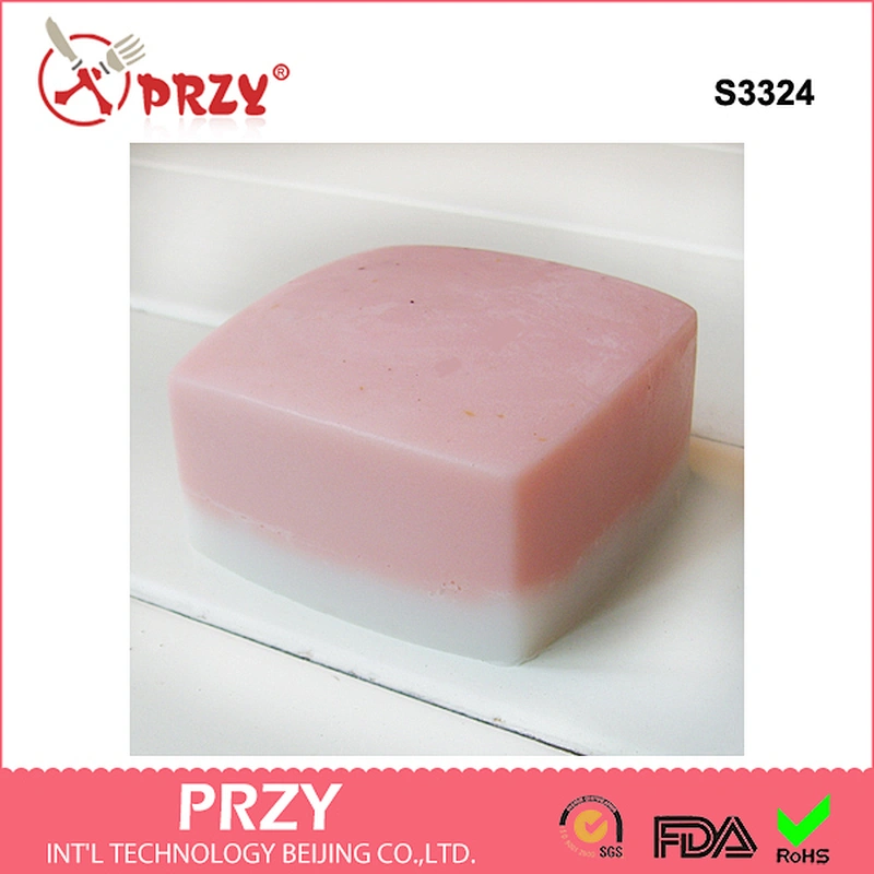 S3324 PRZY wholesale 9 cavity square shape handmade soap mould square silicone soap molds