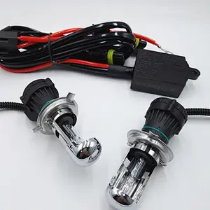 H4 Hi/Lo hid xenon headlight high low beam 35w with big waterproof relay harness wire fits all HID xenon bulbs