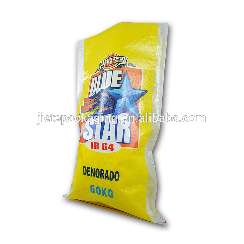 15kg 25kg 50kg bags dimensions of rice with colorful printing
